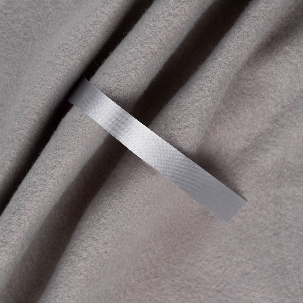 Лента сатиновая Satin 10 S, серая, 40 см