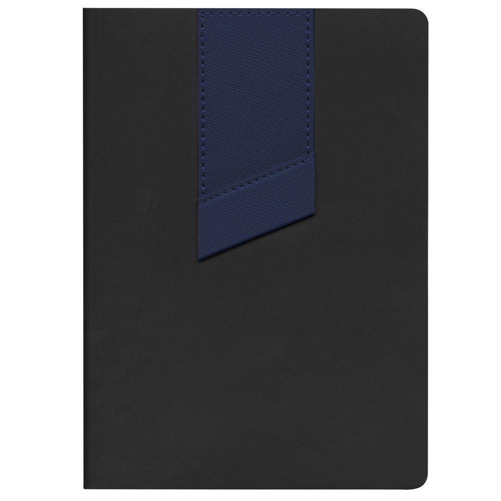 Ежедневник Bookmark, недатированный, черный с синим, фото 2