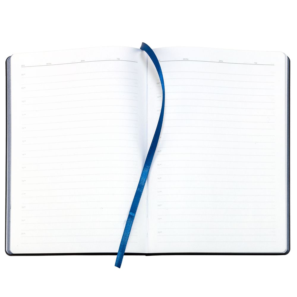 Ежедневник Bookmark, недатированный, черный с синим, фото 7