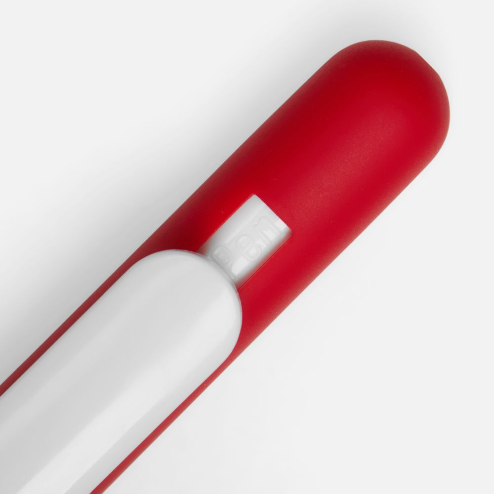Ручка шариковая Swiper Soft Touch, красная с белым, фото 3