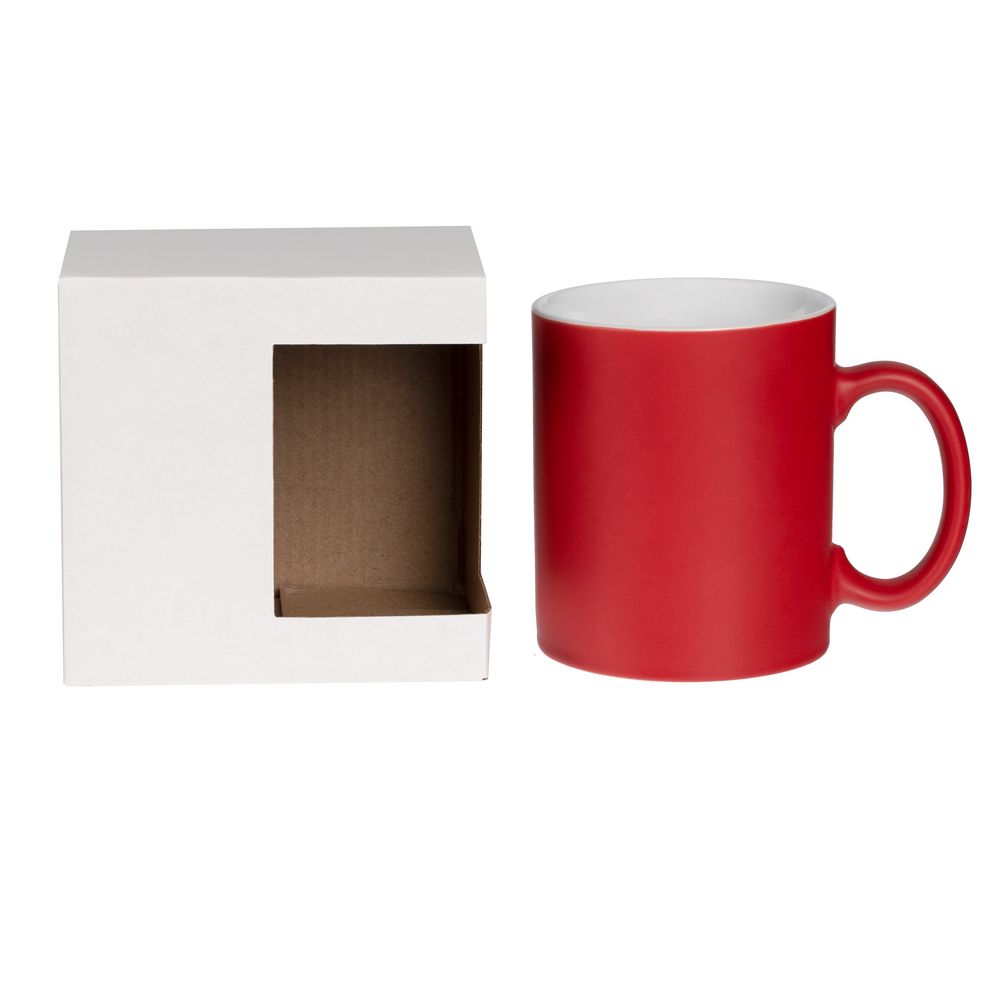 Коробка для кружки с окном Cupcase, белая, фото 3
