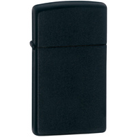 Зажигалка Zippo Slim Matt, матовая черная, фото 1