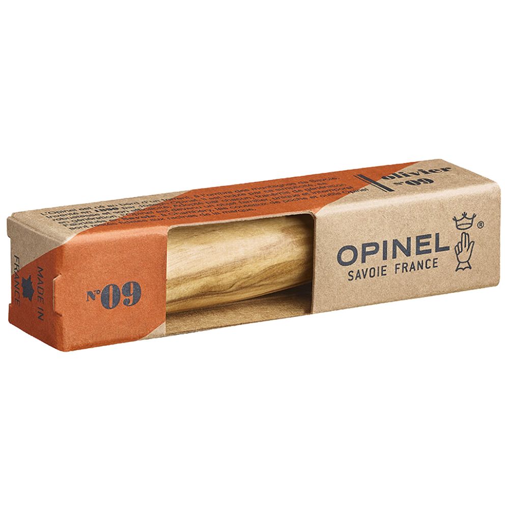 Нож Opinel No 9, оливковое дерево, фото 2