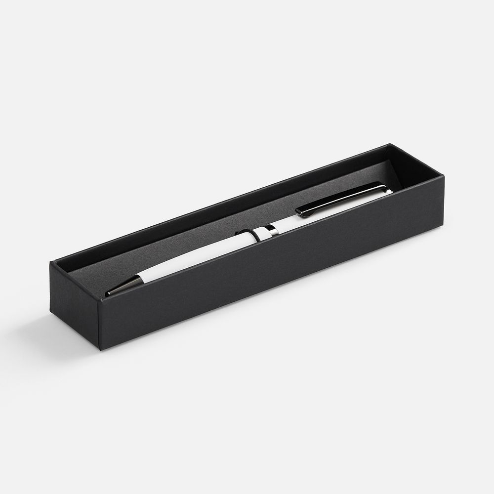 Ручка шариковая Inkish Gunmetal в футляре, белая, фото 5