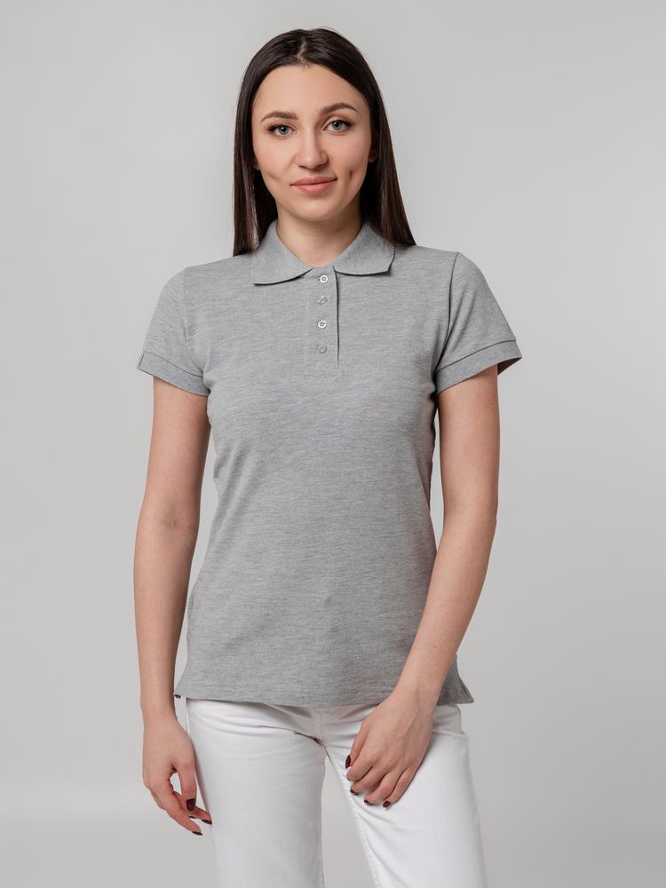 Рубашка поло женская Virma Premium Lady, серый меланж, фото 6