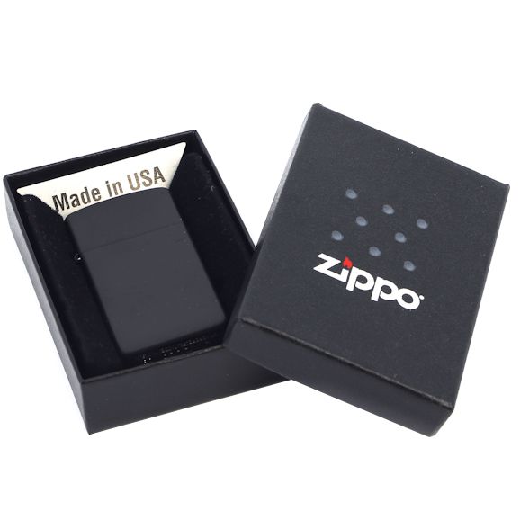 Зажигалка Zippo Slim Matt, матовая черная, фото 3