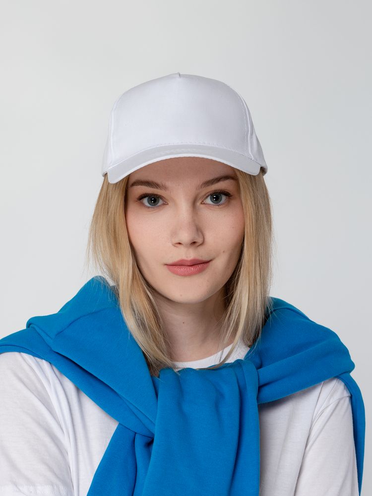 Бейсболка Promo, белая, фото 4
