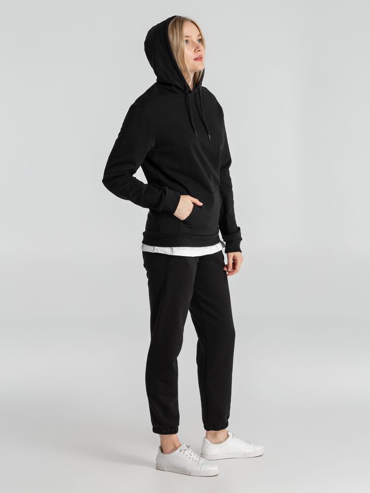 Толстовка с капюшоном унисекс Hoodie, черная, фото 12