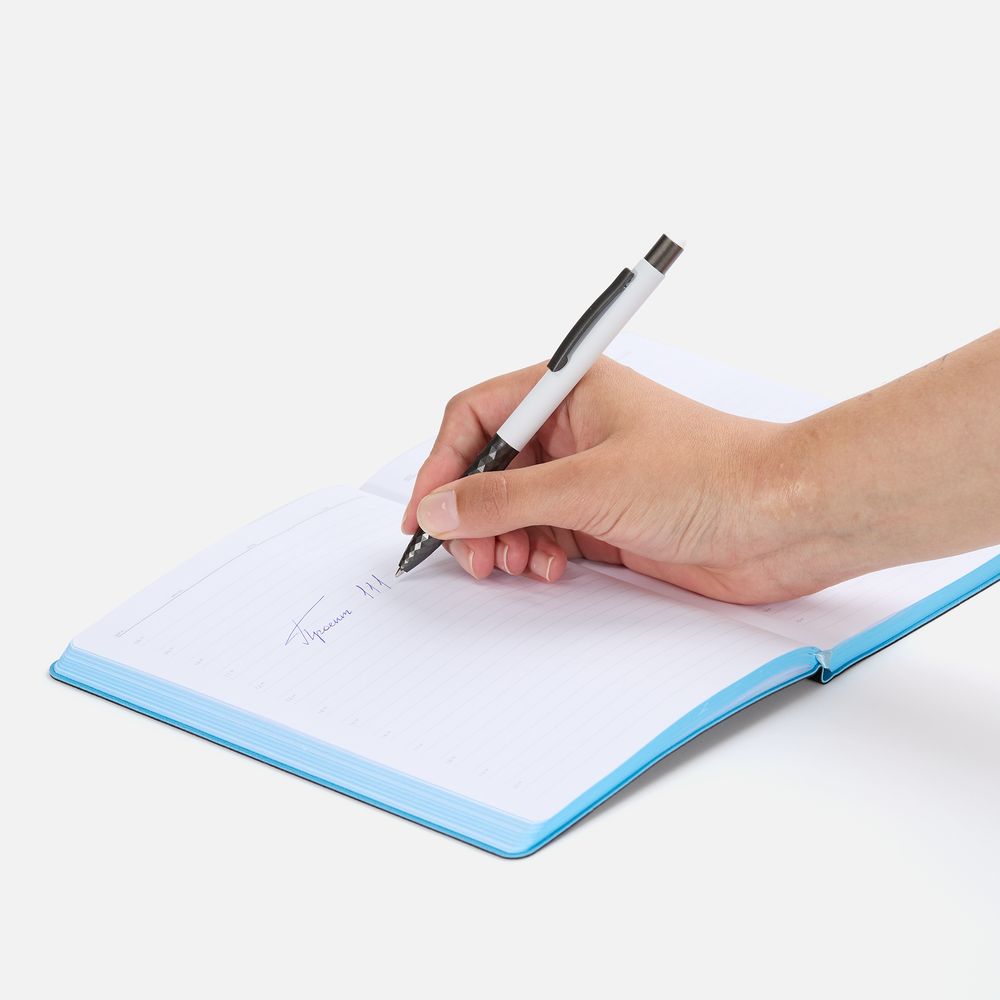 Ручка шариковая Digit Soft Touch со стилусом, белая, фото 4