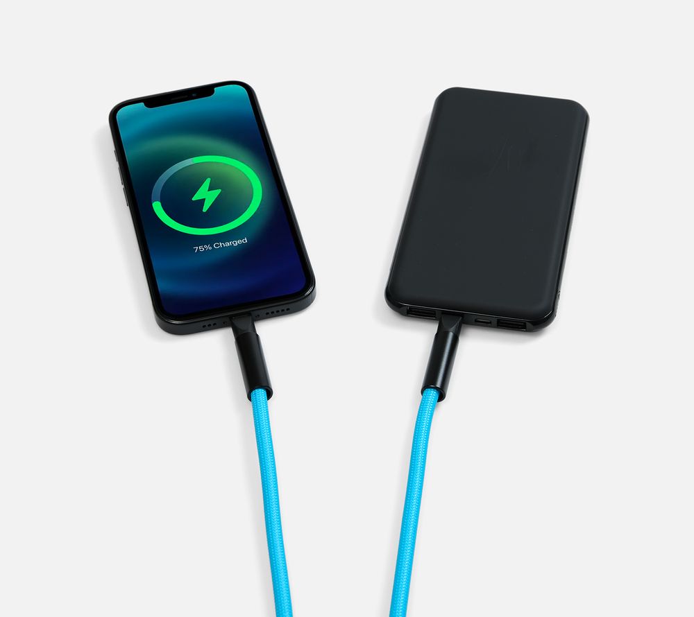 Кабель-ланьярд energyFlex Power Delivery 60 Вт, голубой, фото 7