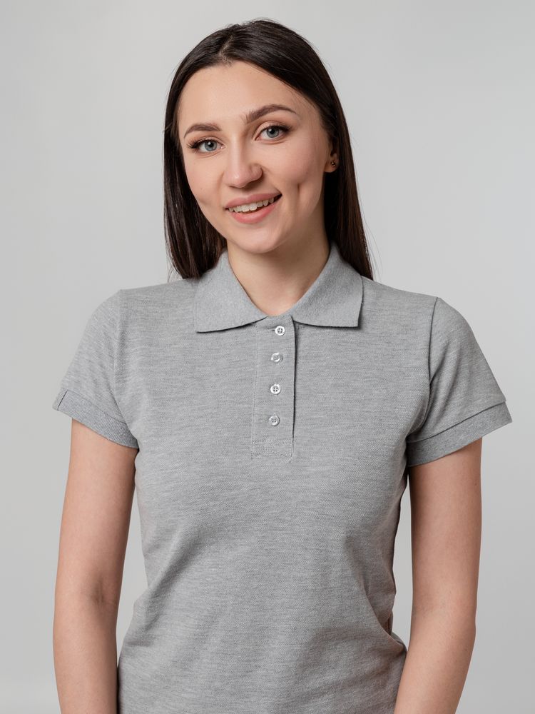 Рубашка поло женская Virma Premium Lady, серый меланж, фото 10