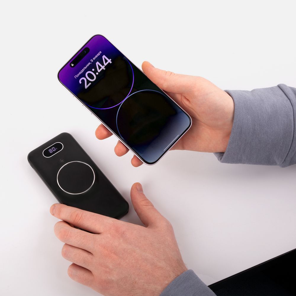 Аккумулятор Omni Qi 10000 мАч, ver.2, черный, фото 8