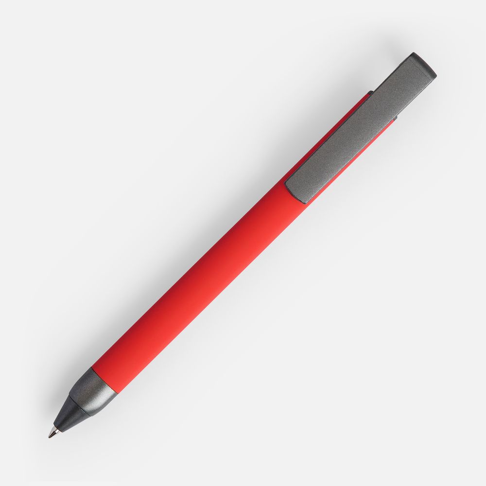 Ручка шариковая Standic с подставкой для телефона, красная, фото 2