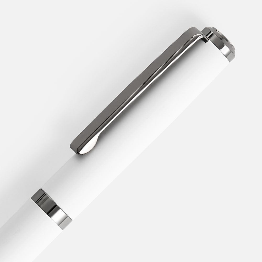 Ручка шариковая Inkish Gunmetal в футляре, белая, фото 3