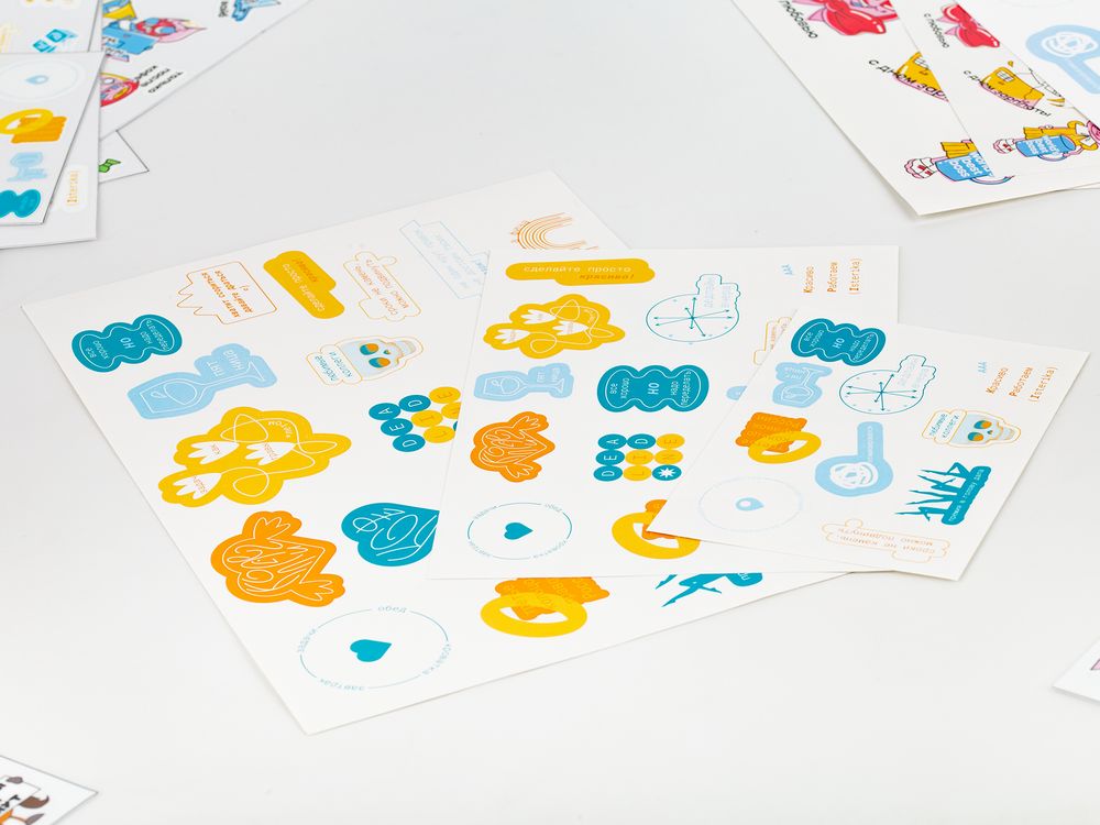 Наклейки бумажные Sticker Pack на заказ, S, фото 4