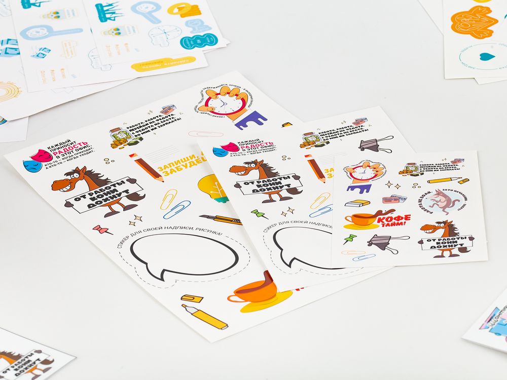 Наклейки бумажные Sticker Pack на заказ, M, фото 3
