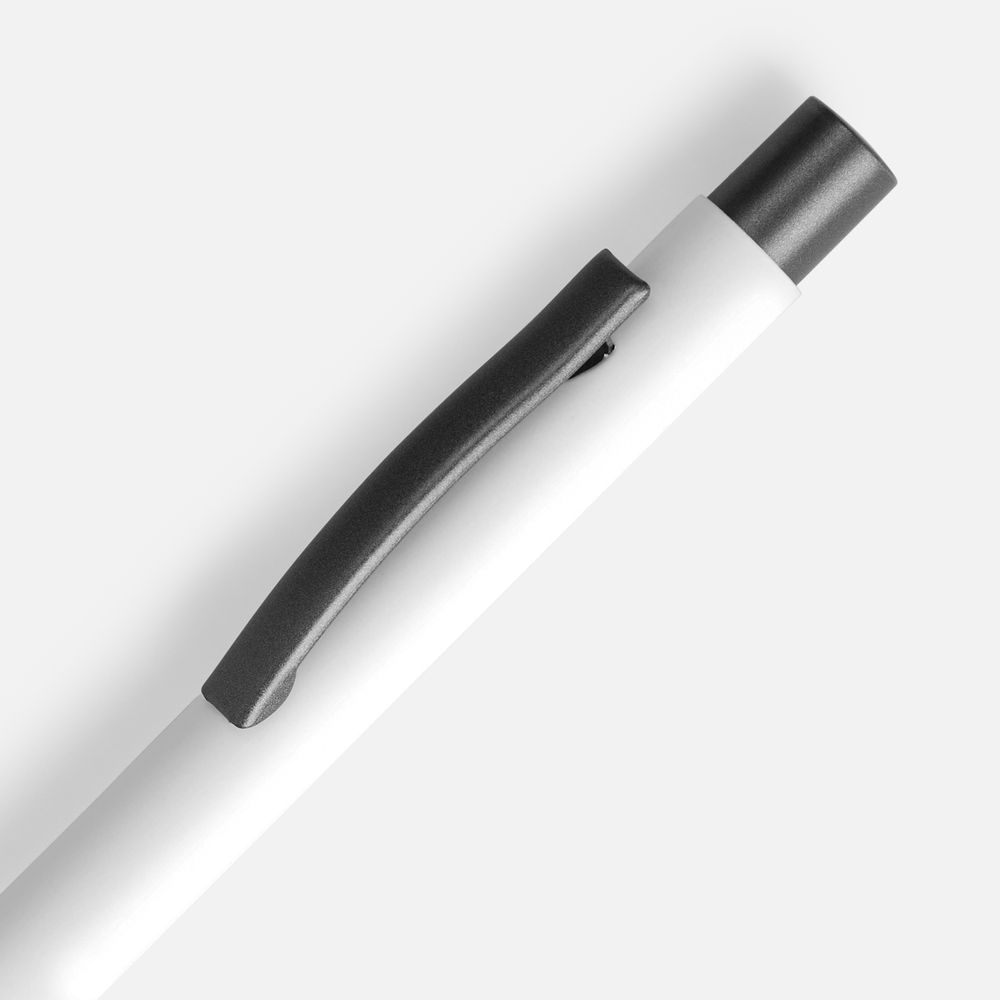Ручка шариковая Atento Soft Touch, белая, фото 3
