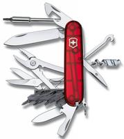 Офицерский нож CyberTool L, прозрачный красный, фото 1