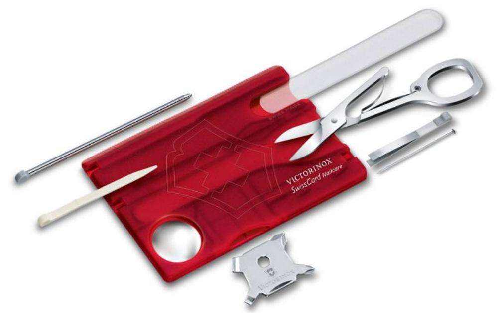 Набор инструментов SwissCard Nailcare, красный, фото 2