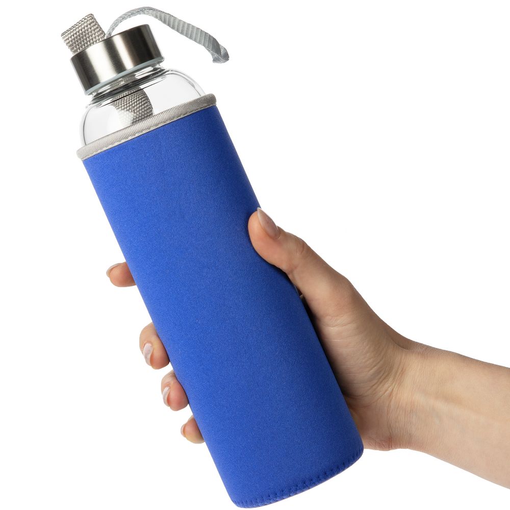 Бутылка для воды Sleeve Ace, синяя, фото 4