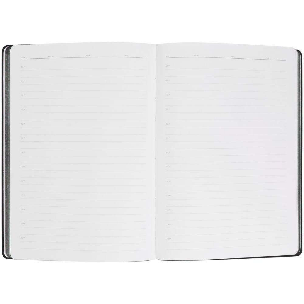 Ежедневник Flexpen Shall, недатированный, черный, фото 8