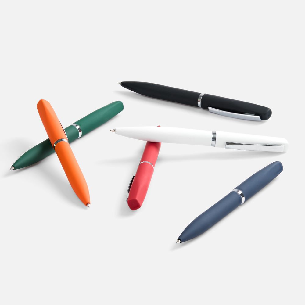 Ручка шариковая Bolt Soft Touch, зеленая, фото 5