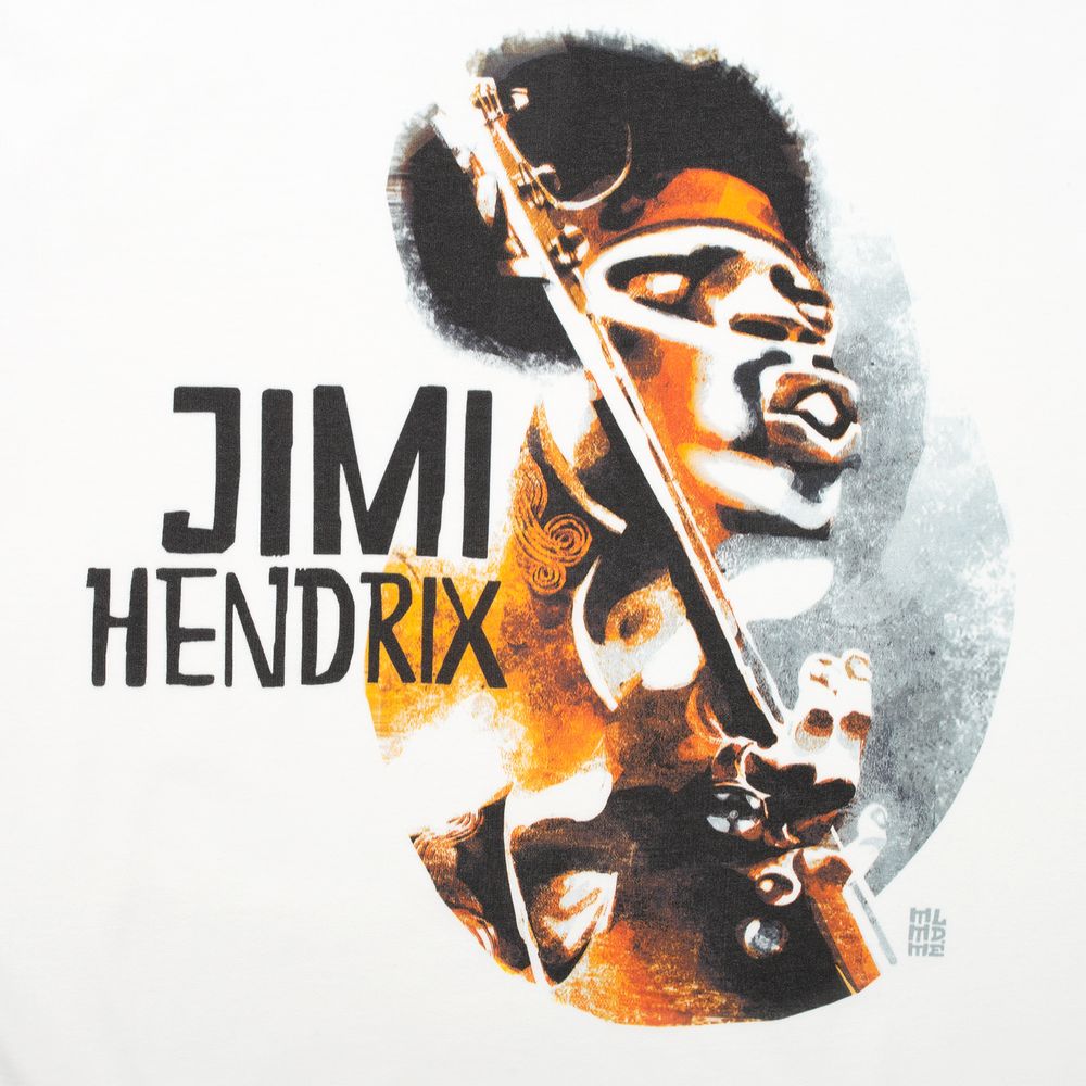 Футболка «Меламед. Jimi Hendrix», белая, фото 3