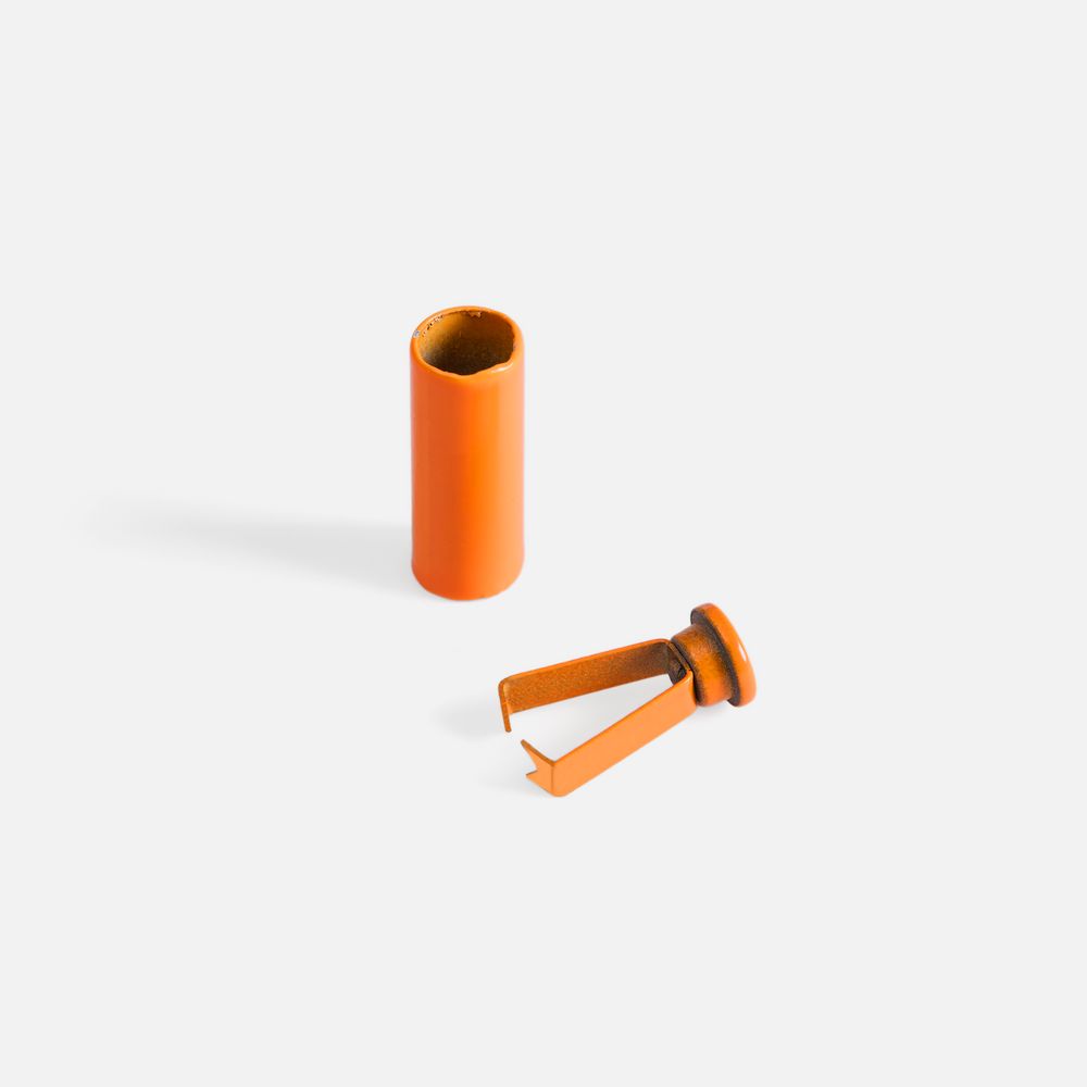 Наконечник для шнурка Nozzle, ver.2, оранжевый неон, фото 3