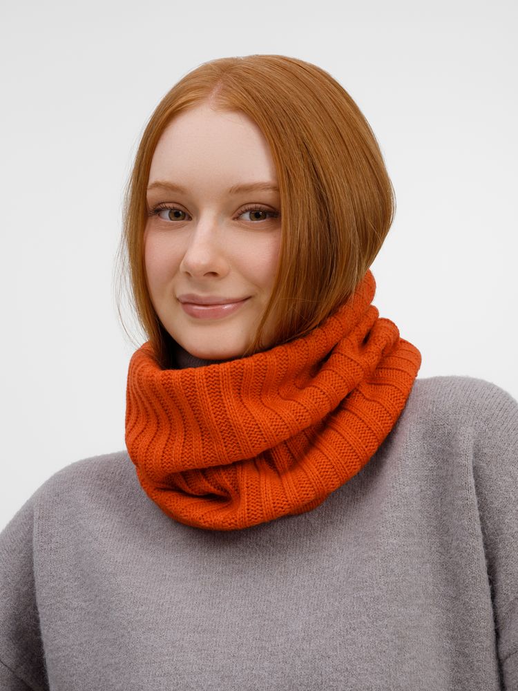 Снуд ComFleece, темно-оранжевый (кирпичный), фото 4