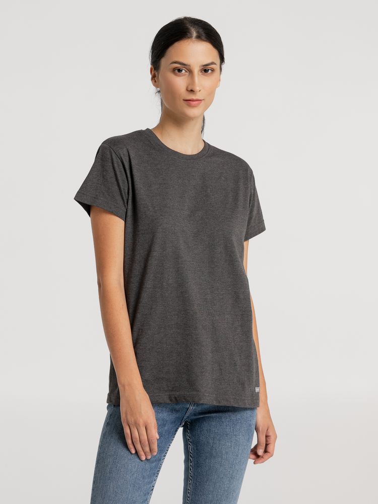 Футболка унисекс Firm Wear, черный меланж, фото 6