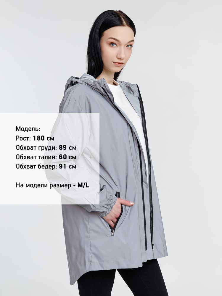 Парка Manifest из светоотражающей ткани, серая, фото 14