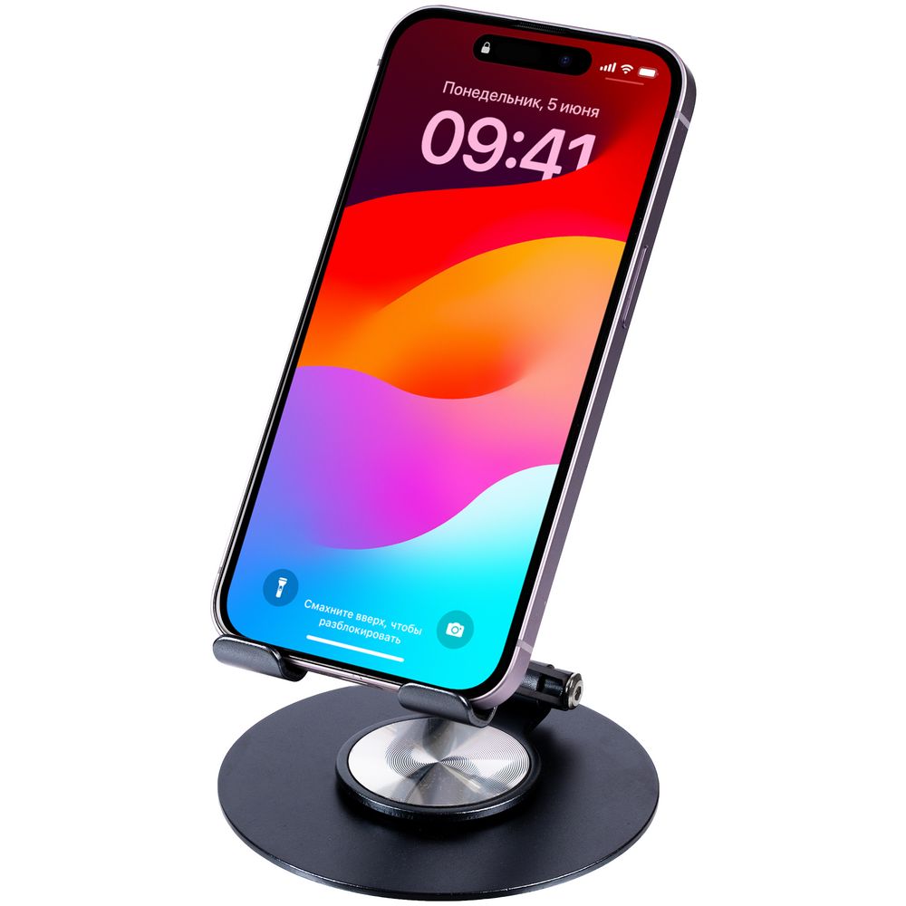 Подставка для смартфона Smartic, черный металлик, фото 4