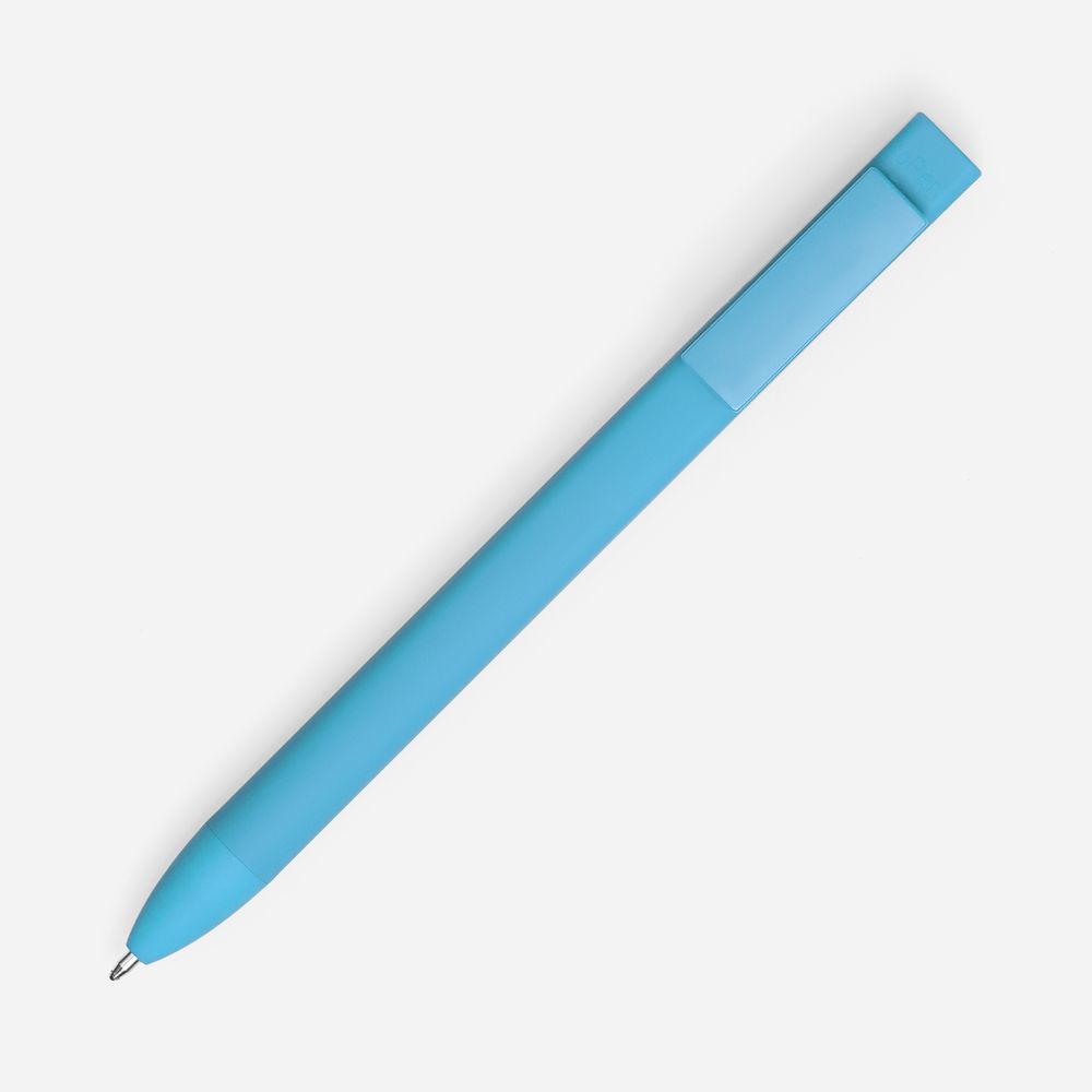 Ручка шариковая Swiper SQ Soft Touch, голубая, фото 2