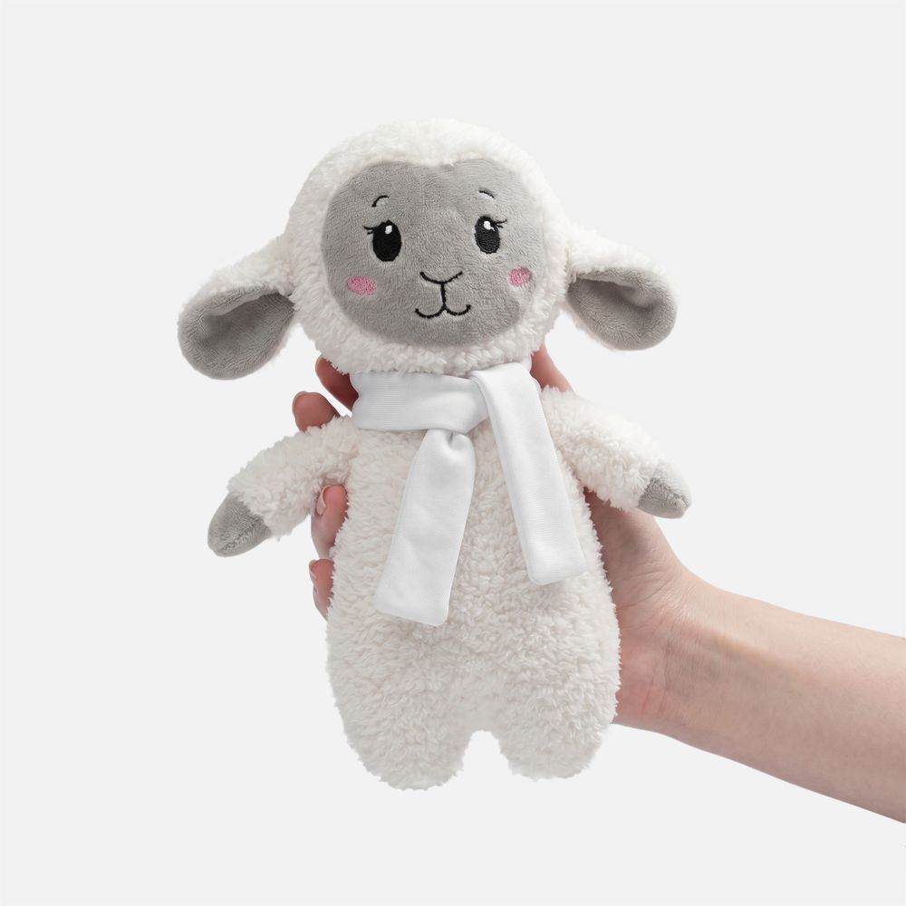 Мягкая игрушка Beastie Toys, овечка с белым шарфом, фото 2