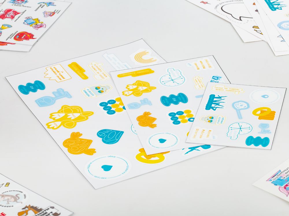 Наклейки UV-DTF Sticker Pack на заказ, S, фото 6