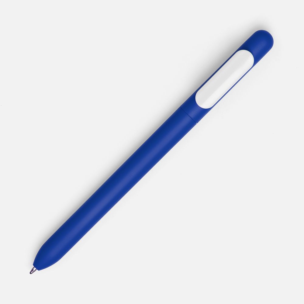 Ручка шариковая Swiper Soft Touch, синяя с белым, фото 2