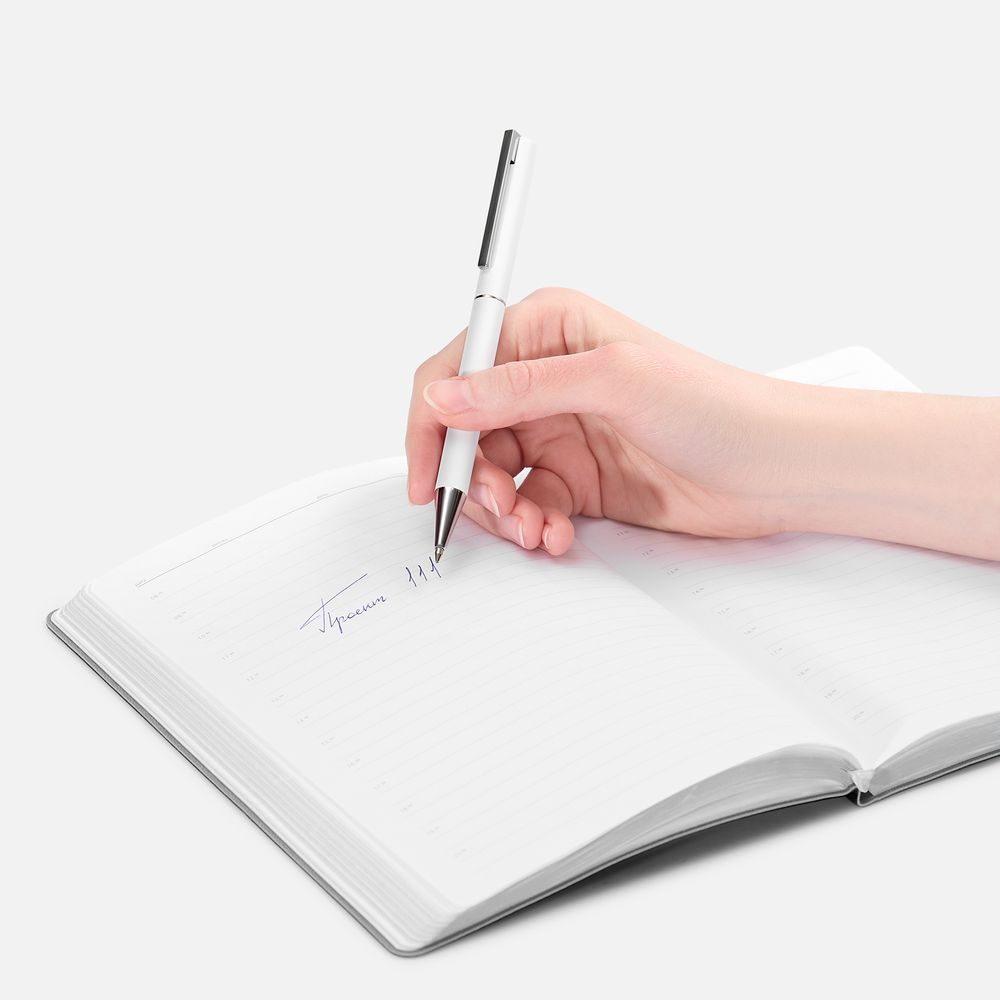 Ручка шариковая Blade Soft Touch, белая, фото 4