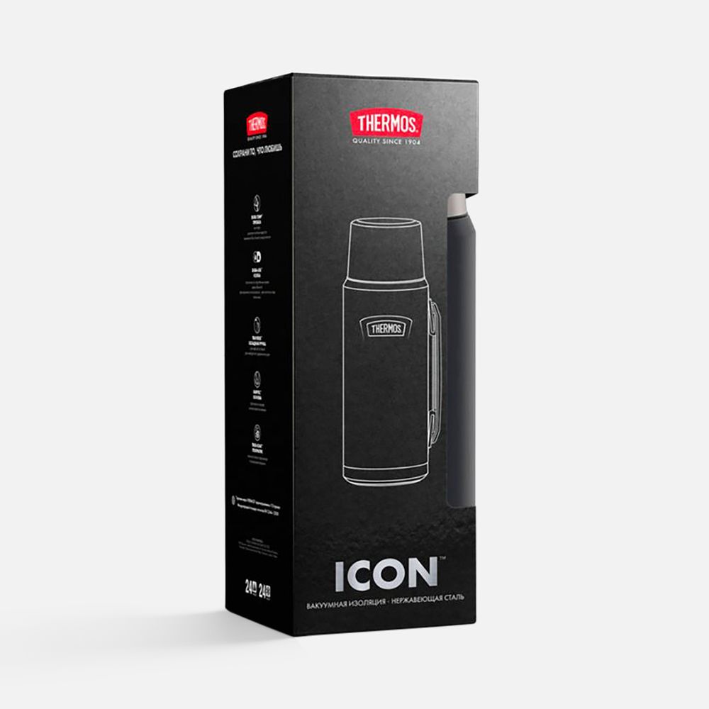 Термос Icon 1200, черный, фото 9
