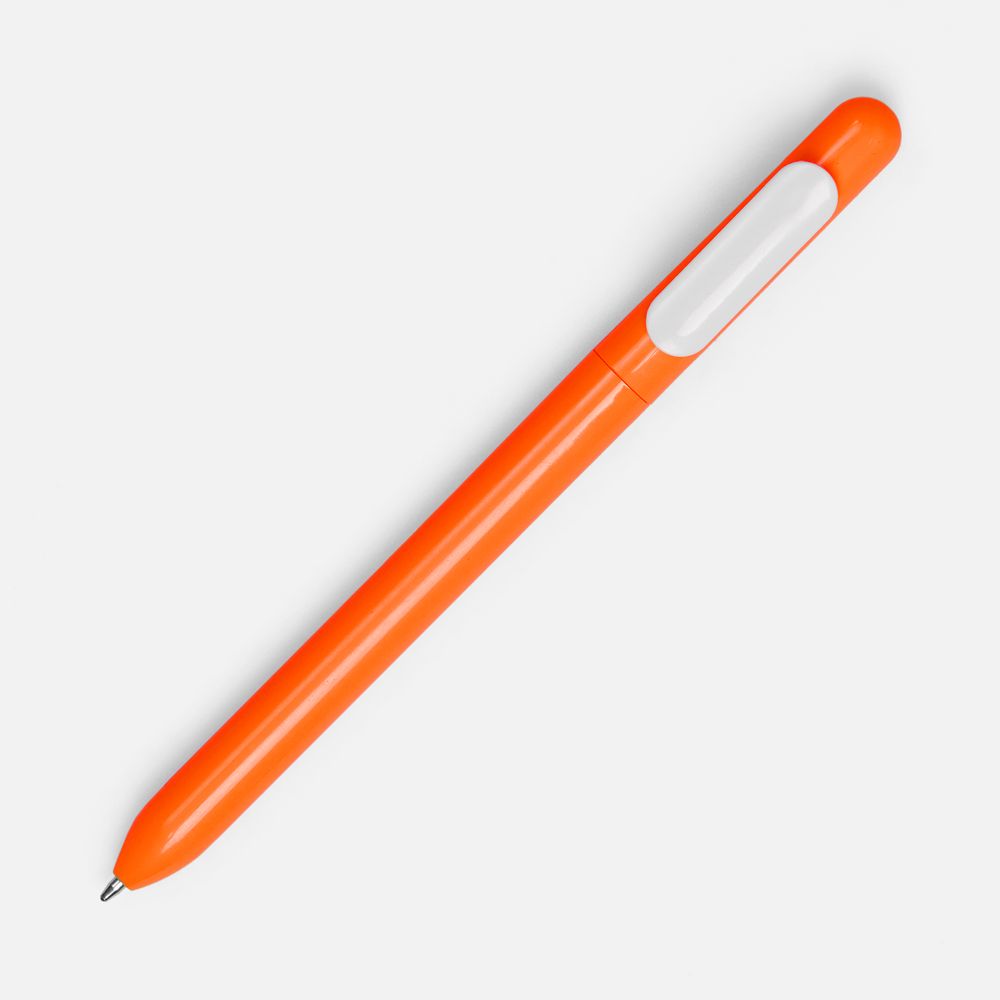 Ручка шариковая Swiper, оранжевая с белым, фото 2