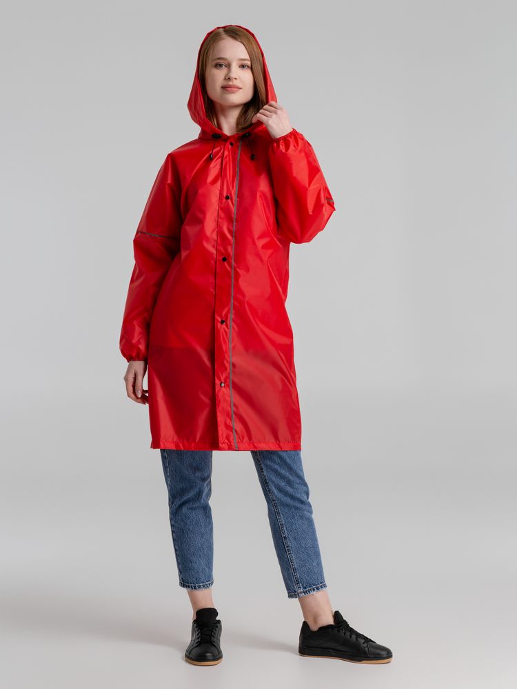 Дождевик со светоотражающими элементами Rainman Blink, красный, фото 8