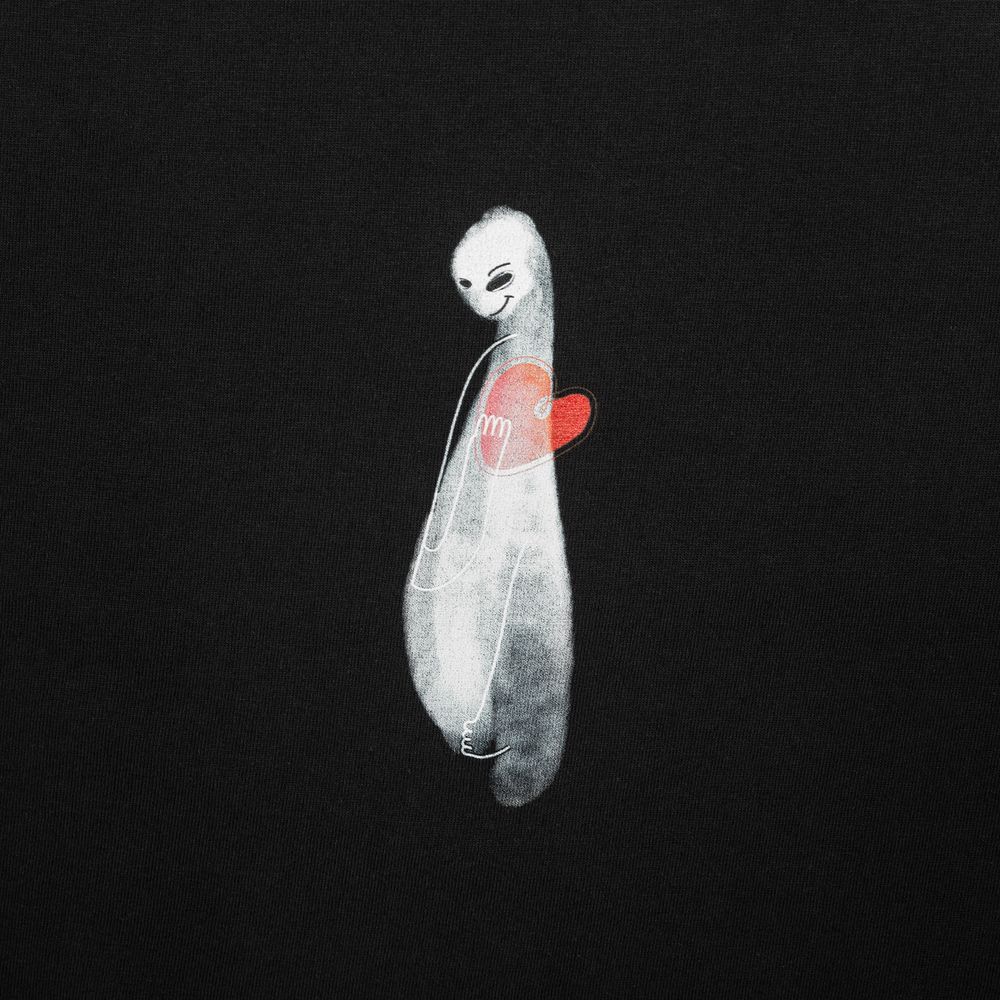 Футболка женская Ghost of Love, черная, фото 4