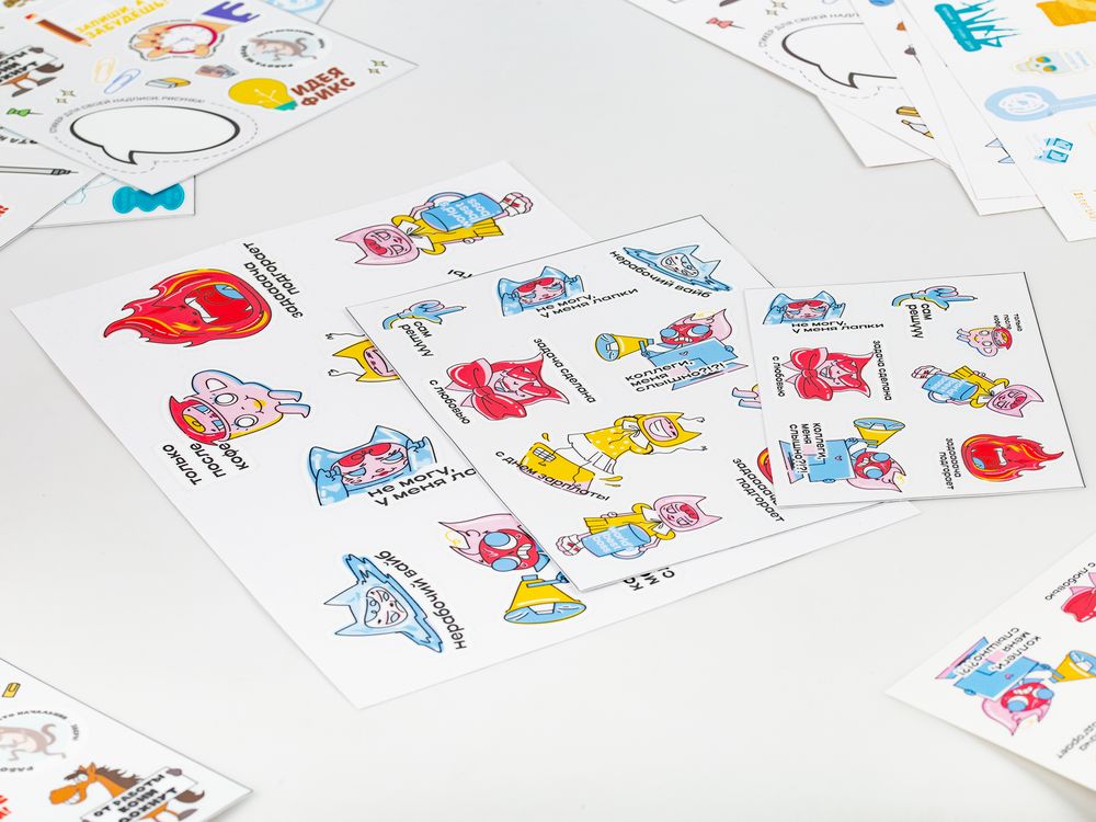 Наклейки UV-DTF Sticker Pack на заказ, S, фото 4