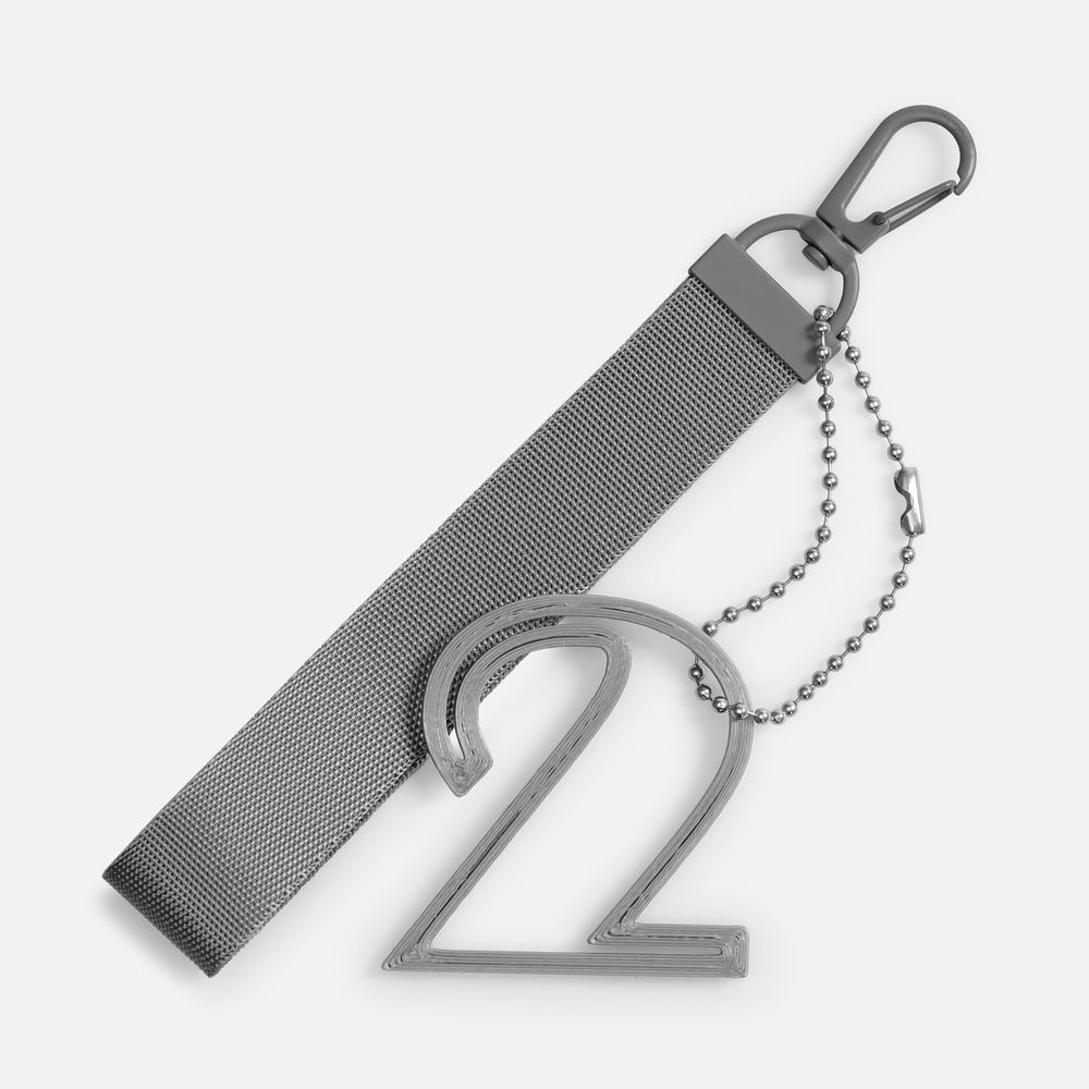 Подвеска Symbol, 3D-печать на заказ, цифра 2, фото 5