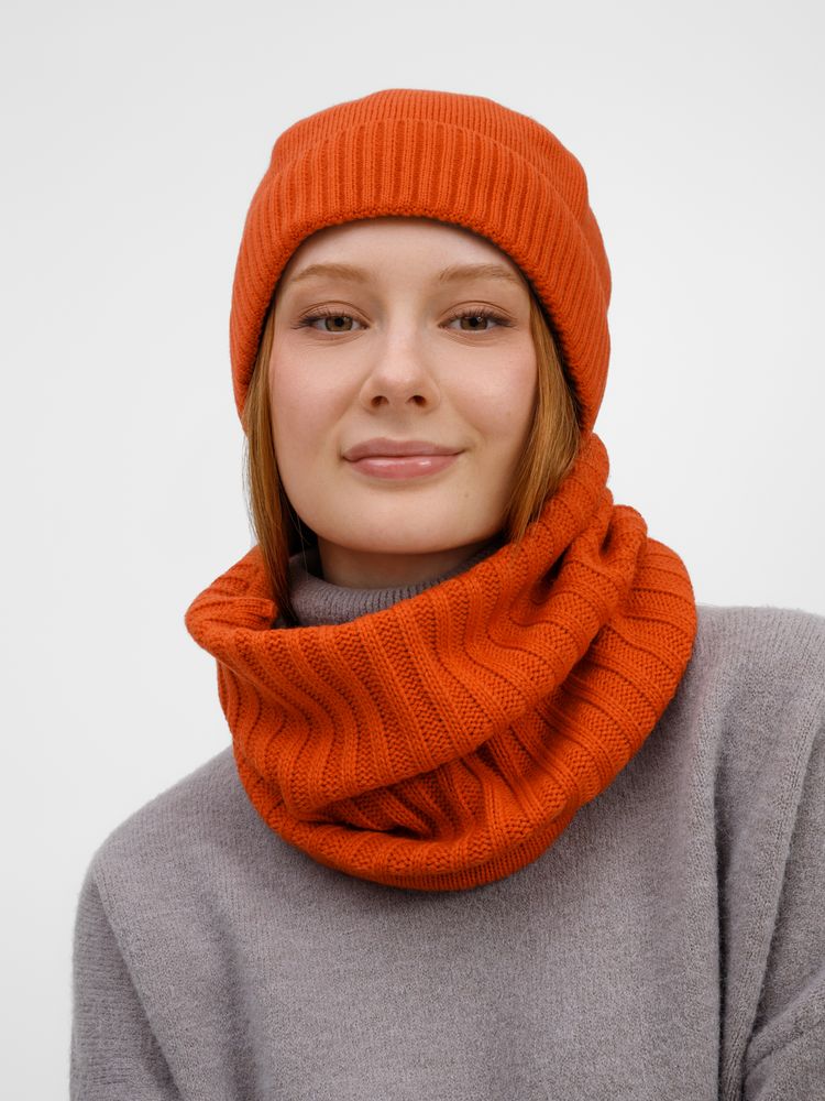 Снуд ComFleece, темно-оранжевый (кирпичный), фото 6