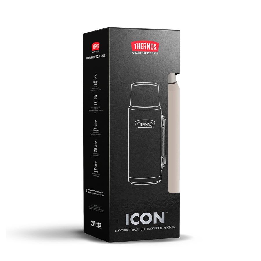Термос Icon 1200, бежевый, фото 10