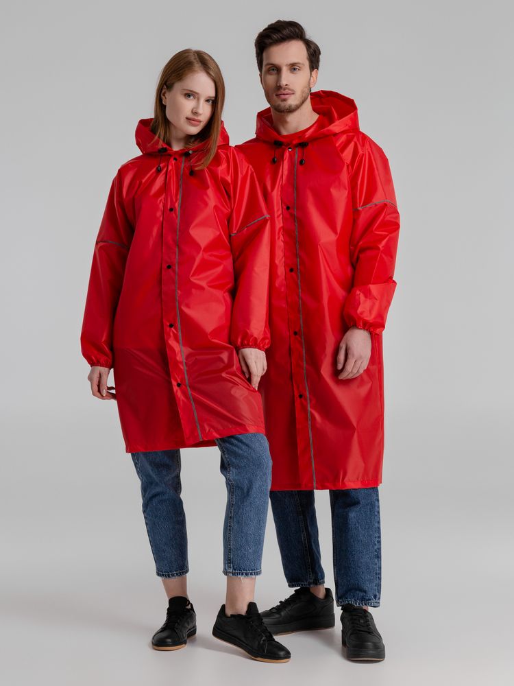 Дождевик со светоотражающими элементами Rainman Blink, красный, фото 10