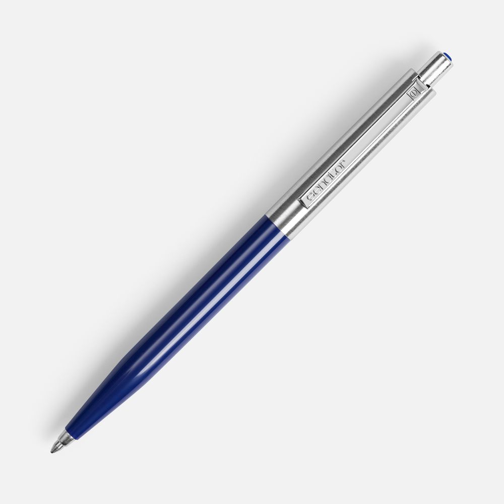Ручка шариковая Senator Point Metal, ver.2, темно-синяя, фото 2