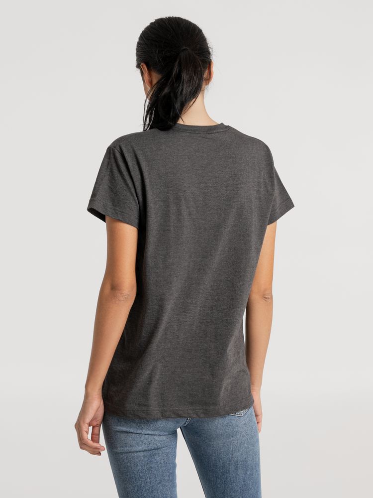 Футболка унисекс Firm Wear, черный меланж, фото 7