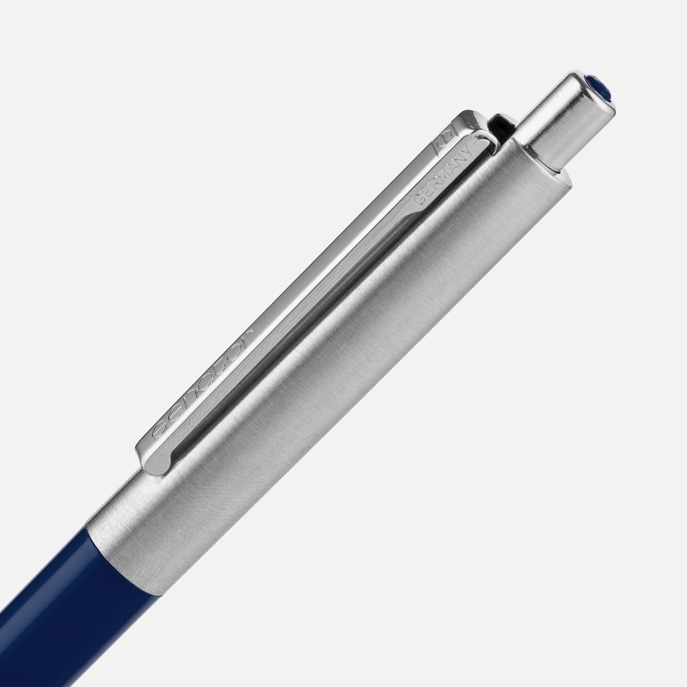 Ручка шариковая Senator Point Metal, ver.2, темно-синяя, фото 3