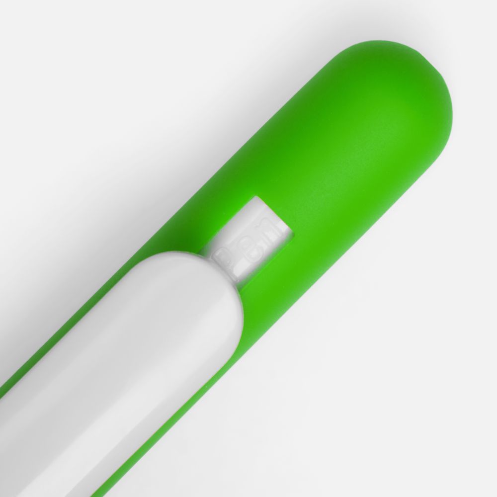 Ручка шариковая Swiper Soft Touch, зеленая с белым, фото 3